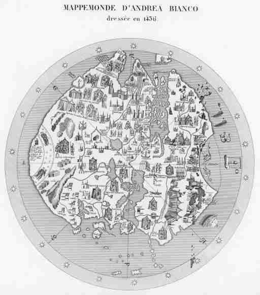 Карта мира Андреа Бьянко 1436 г.